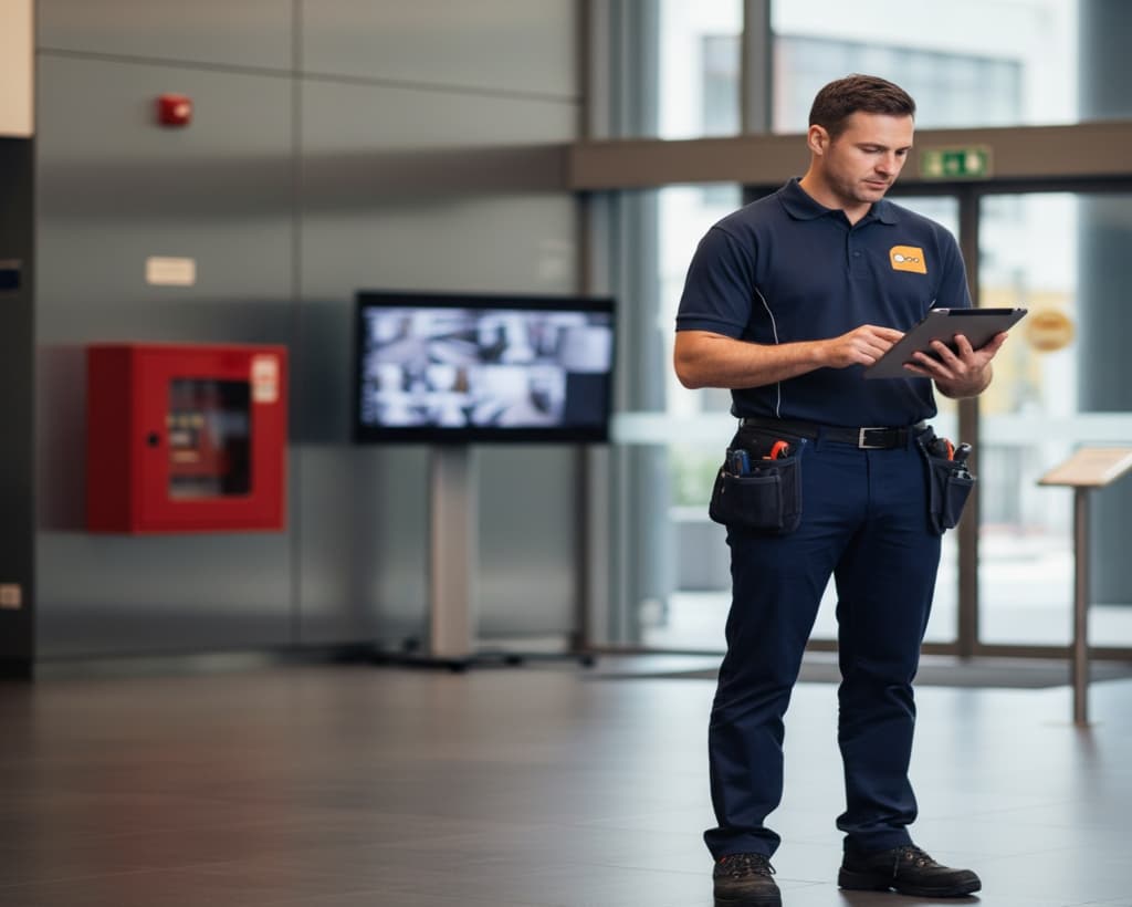 Grey Matter Fire & Security professional at work